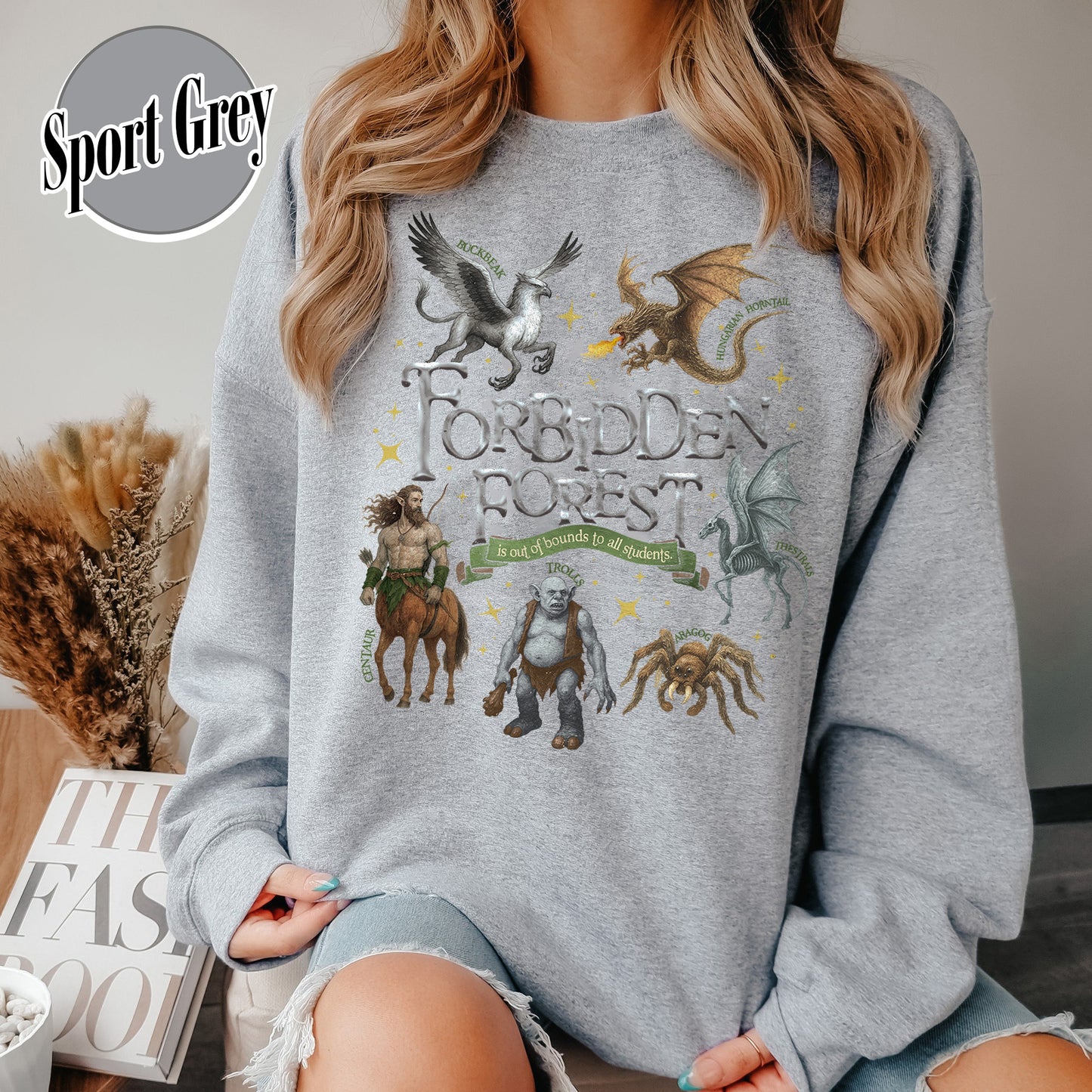 Wizarding World Sweatshirt, Forbidden Forest National Park Sweatshirt, HP Magical Creatures Inspired Sweatshirt