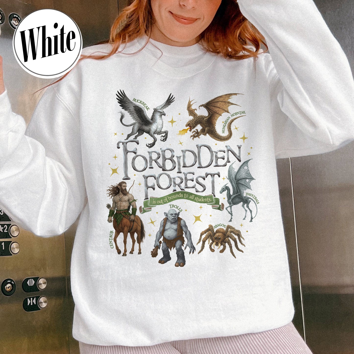 Wizarding World Sweatshirt, Forbidden Forest National Park Sweatshirt, HP Magical Creatures Inspired Sweatshirt