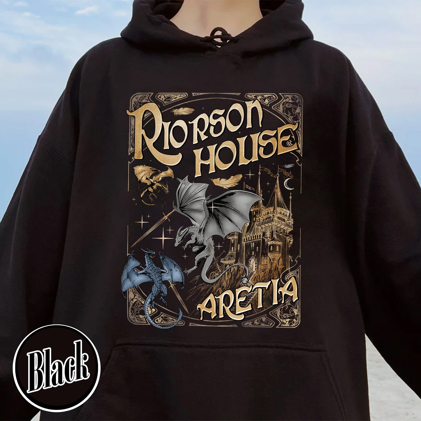 Bookish Hoodie, Xaden Riorson House Aretia Hoodie, Fourth Wing Merch Hoodie