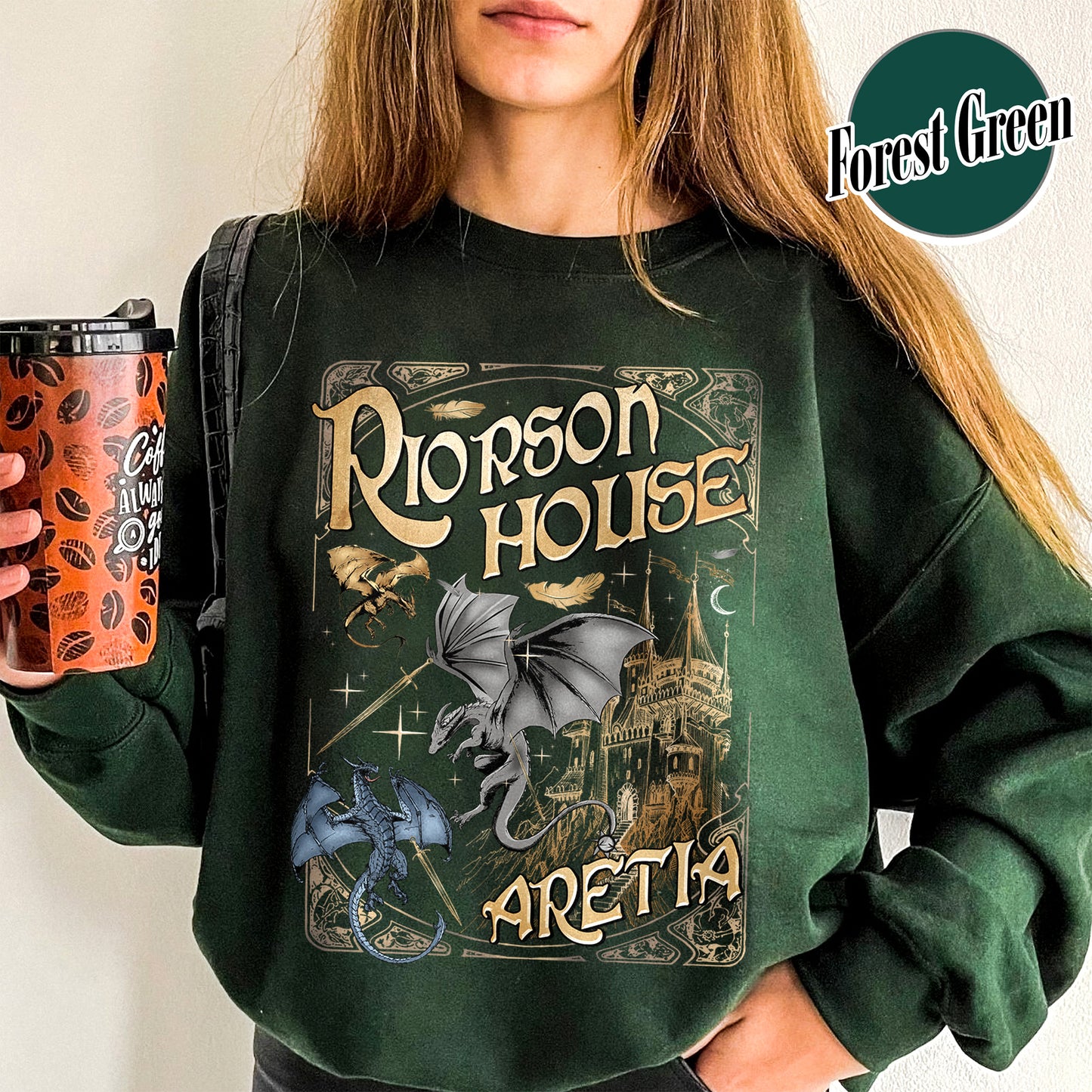 Bookish Sweatshirt, Xaden Riorson House Aretia Sweatshirt, Fourth Wing Merch Sweatshirt