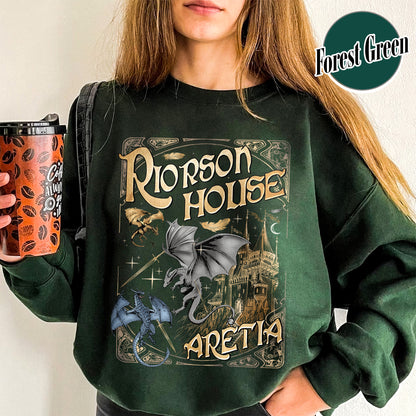 Bookish Sweatshirt, Xaden Riorson House Aretia Sweatshirt, Fourth Wing Merch Sweatshirt
