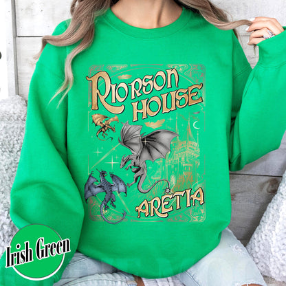 Bookish Sweatshirt, Xaden Riorson House Aretia Sweatshirt, Fourth Wing Merch Sweatshirt