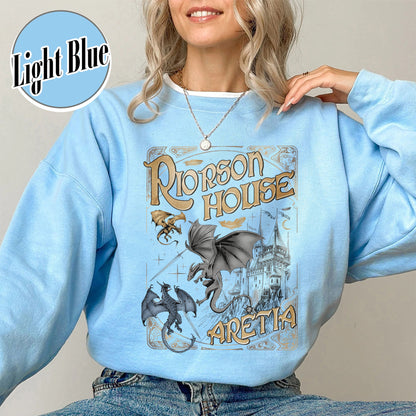 Bookish Sweatshirt, Xaden Riorson House Aretia Sweatshirt, Fourth Wing Merch Sweatshirt