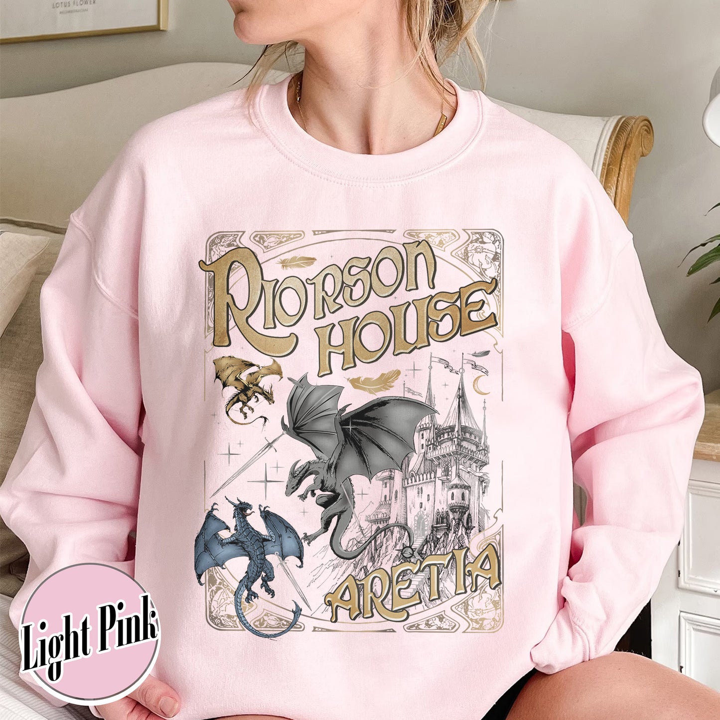 Bookish Sweatshirt, Xaden Riorson House Aretia Sweatshirt, Fourth Wing Merch Sweatshirt