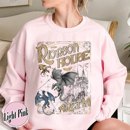 Bookish Sweatshirt, Xaden Riorson House Aretia Sweatshirt, Fourth Wing Merch Sweatshirt