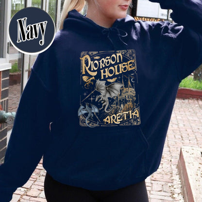 Bookish Hoodie, Xaden Riorson House Aretia Hoodie, Fourth Wing Merch Hoodie