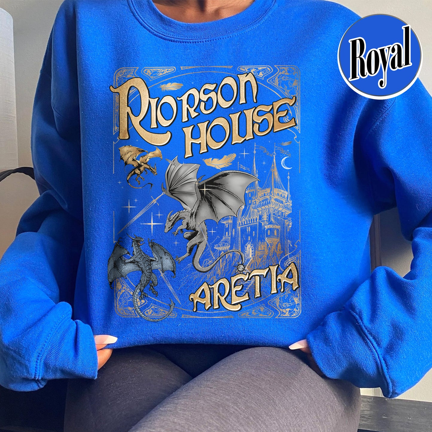 Bookish Sweatshirt, Xaden Riorson House Aretia Sweatshirt, Fourth Wing Merch Sweatshirt