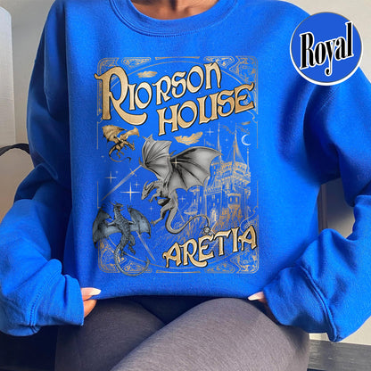Bookish Sweatshirt, Xaden Riorson House Aretia Sweatshirt, Fourth Wing Merch Sweatshirt