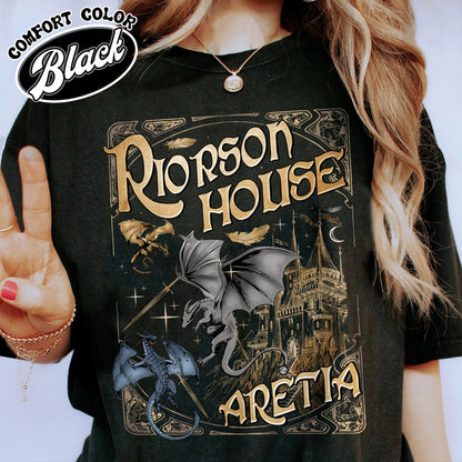 Bookish Comfort Color Shirt, Xaden Riorson House Aretia Shirt, Fourth Wing Merch Shirt