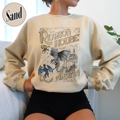 Bookish Sweatshirt, Xaden Riorson House Aretia Sweatshirt, Fourth Wing Merch Sweatshirt