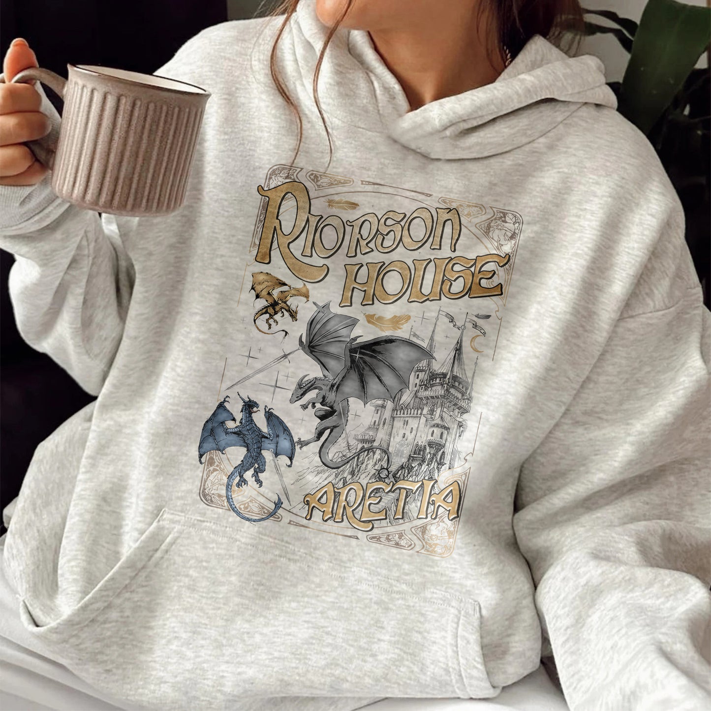 Bookish Hoodie, Xaden Riorson House Aretia Hoodie, Fourth Wing Merch Hoodie