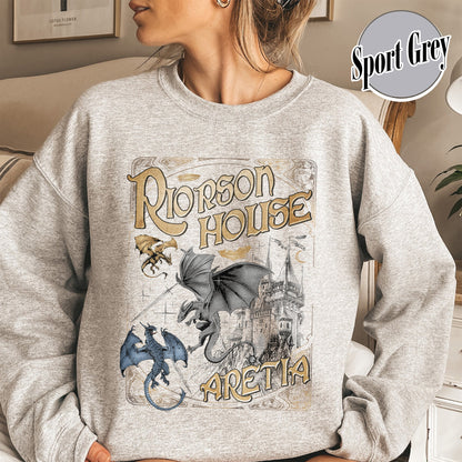 Bookish Sweatshirt, Xaden Riorson House Aretia Sweatshirt, Fourth Wing Merch Sweatshirt