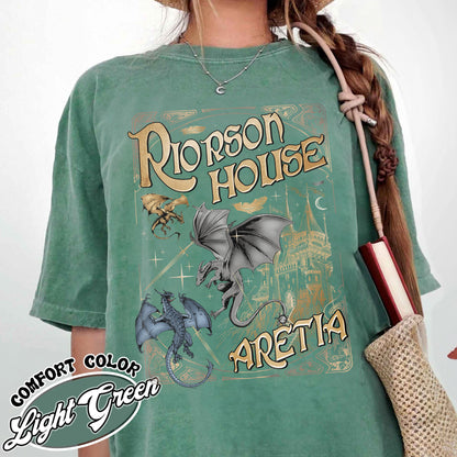 Bookish Comfort Color Shirt, Xaden Riorson House Aretia Shirt, Fourth Wing Merch Shirt