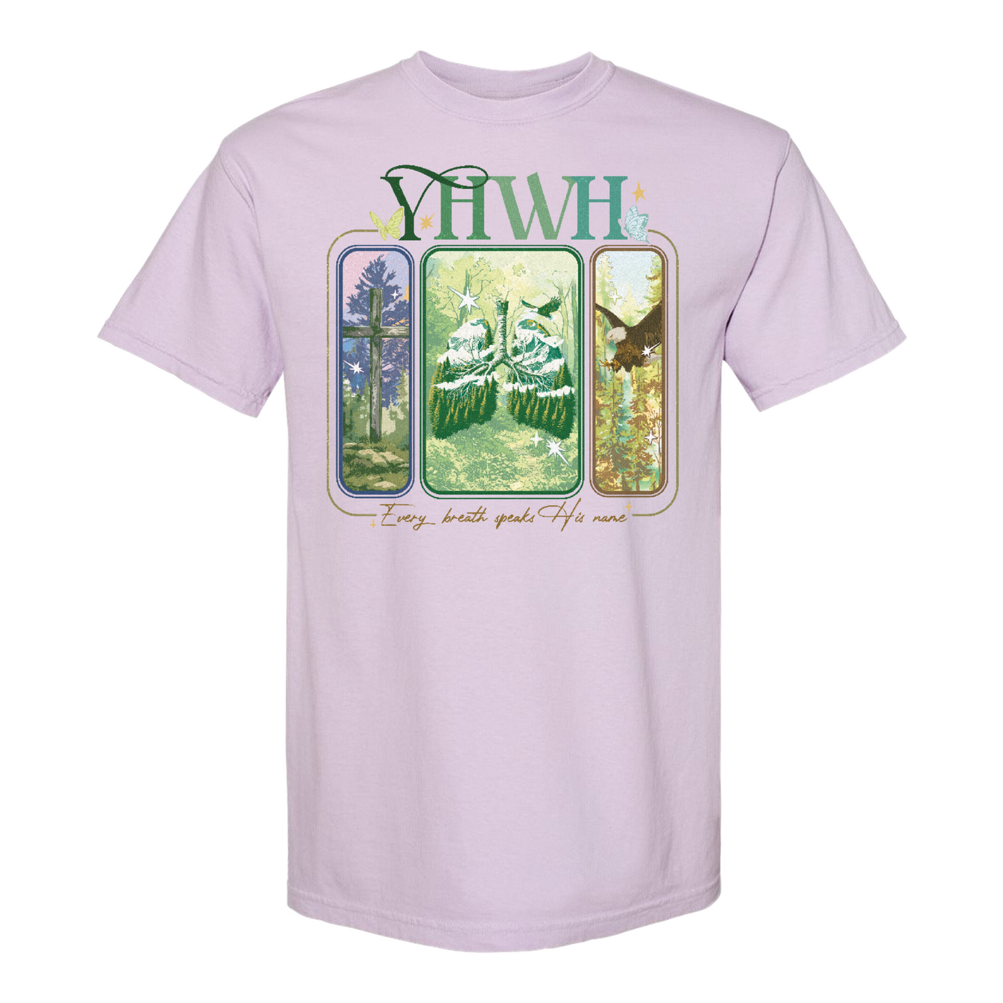 YHWH Lungs Christian Shirt,Every Breath Speak His Name T-Shirt,Faith Apparel Shirt,YHWH Lungs Shirts