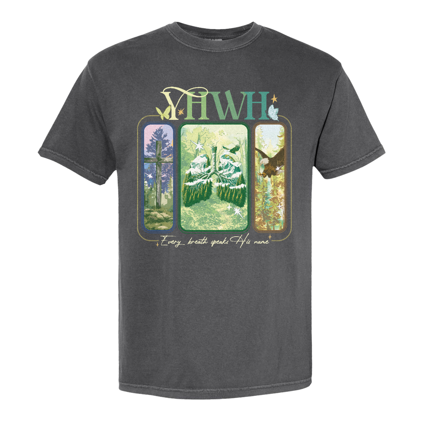 YHWH Lungs Christian Shirt,Every Breath Speak His Name T-Shirt,Faith Apparel Shirt,YHWH Lungs Shirts