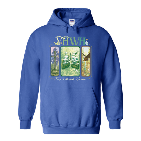 YHWH Lungs Christian Hoodie,Every Breath Speak His Name Hoodie,Faith Apparel Hoodie,YHWH Lungs Hoodie