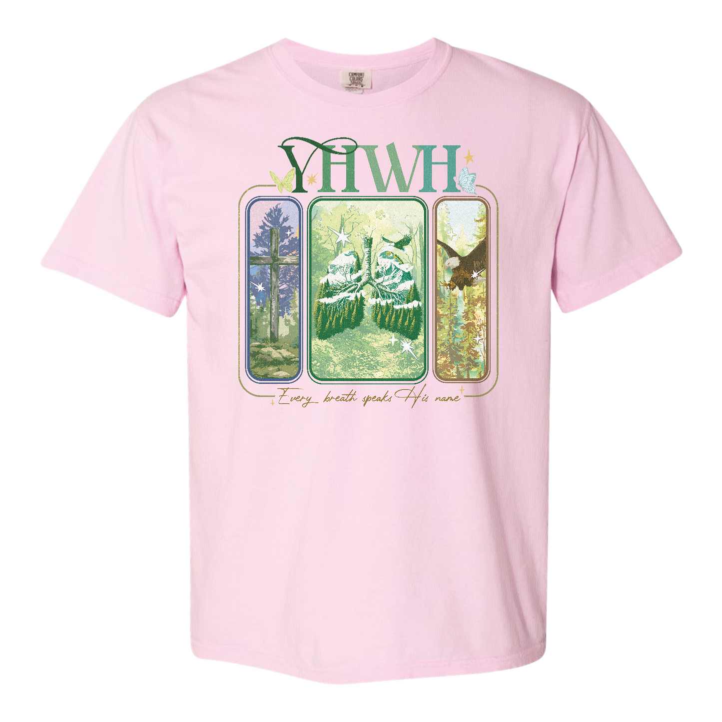 YHWH Lungs Christian Shirt,Every Breath Speak His Name T-Shirt,Faith Apparel Shirt,YHWH Lungs Shirts