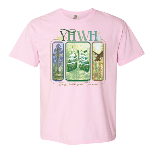 YHWH Lungs Christian Shirt,Every Breath Speak His Name T-Shirt,Faith Apparel Shirt,YHWH Lungs Shirts