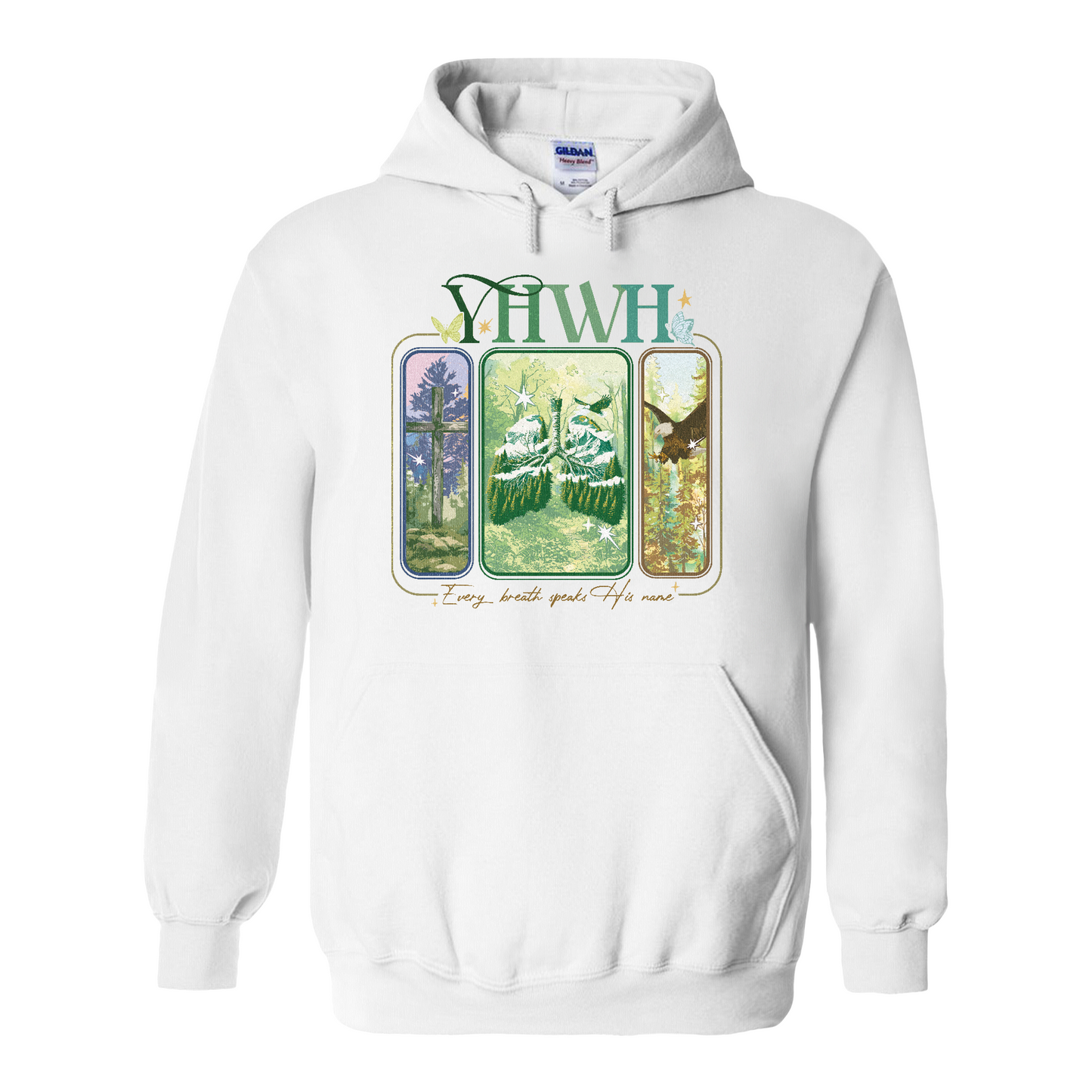 YHWH Lungs Christian Hoodie,Every Breath Speak His Name Hoodie,Faith Apparel Hoodie,YHWH Lungs Hoodie