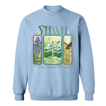 YHWH Lungs Christian Sweatshirt,Every Breath Speak His Name Sweatshirt,Faith Apparel Sweatshirt,YHWH Lungs Sweatshirts