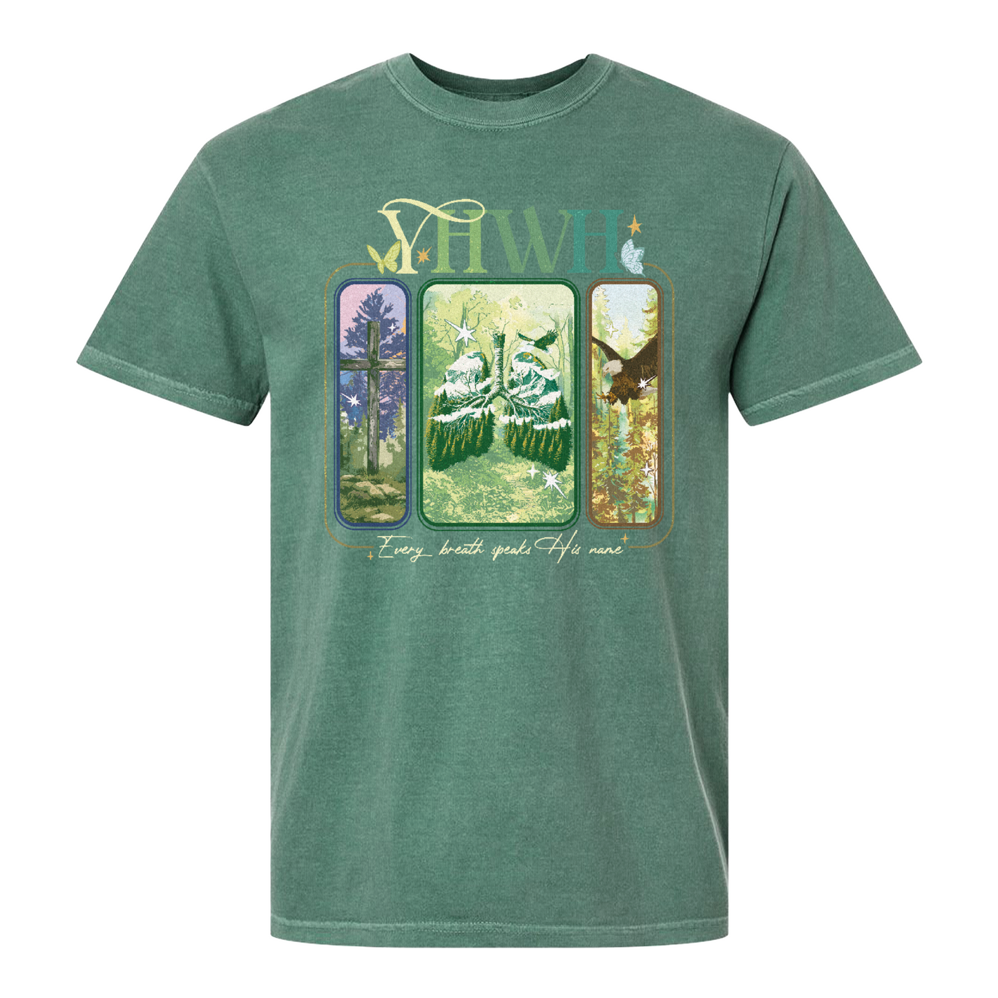 YHWH Lungs Christian Shirt,Every Breath Speak His Name T-Shirt,Faith Apparel Shirt,YHWH Lungs Shirts