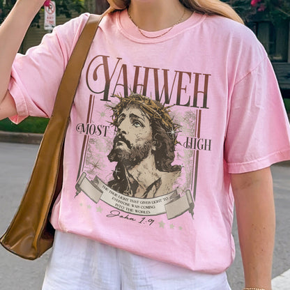 Yahweh John 1:9 Jesus Bible Verse Christian Shirt