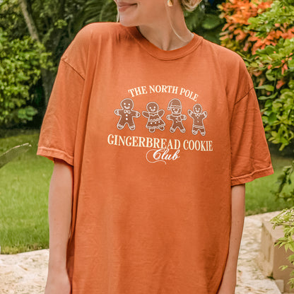 Gingerbread Cookie Club Shirt: Vintage Holiday Tee