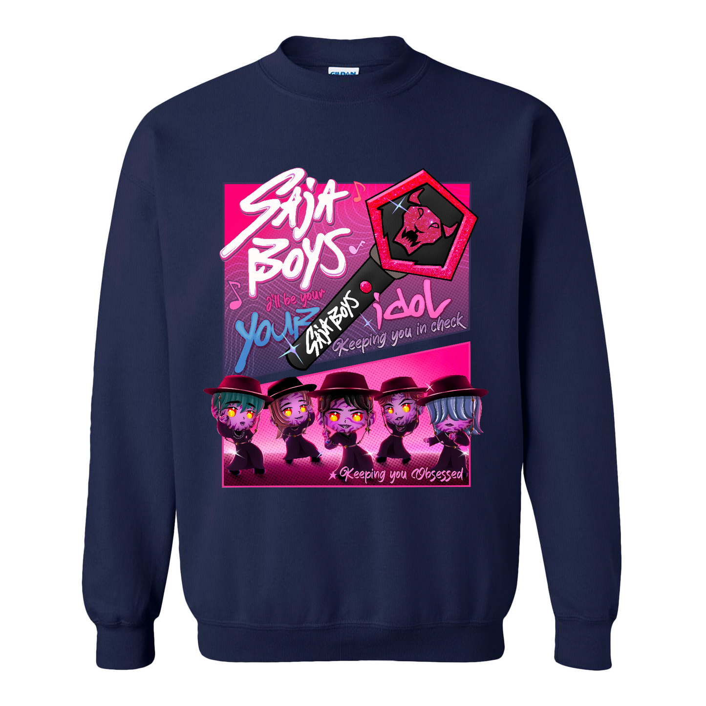 Your Idol Sweatshirt,Kpop Demon Hunters Sweatshirt, Huntrix Girl Sweatshirt, Kpop idol group Sweatshirt, Mira, Rumi, Joey Sweatshirt