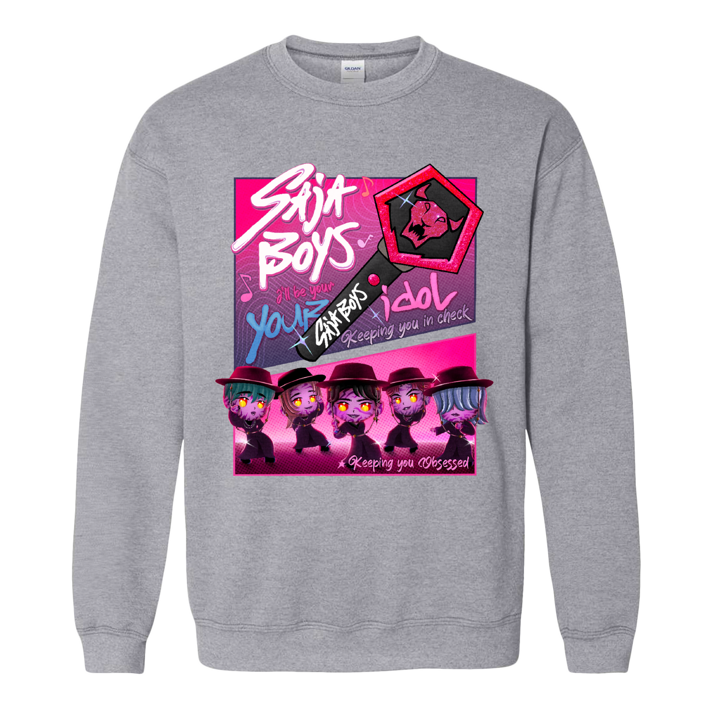 Your Idol Sweatshirt,Kpop Demon Hunters Sweatshirt, Huntrix Girl Sweatshirt, Kpop idol group Sweatshirt, Mira, Rumi, Joey Sweatshirt