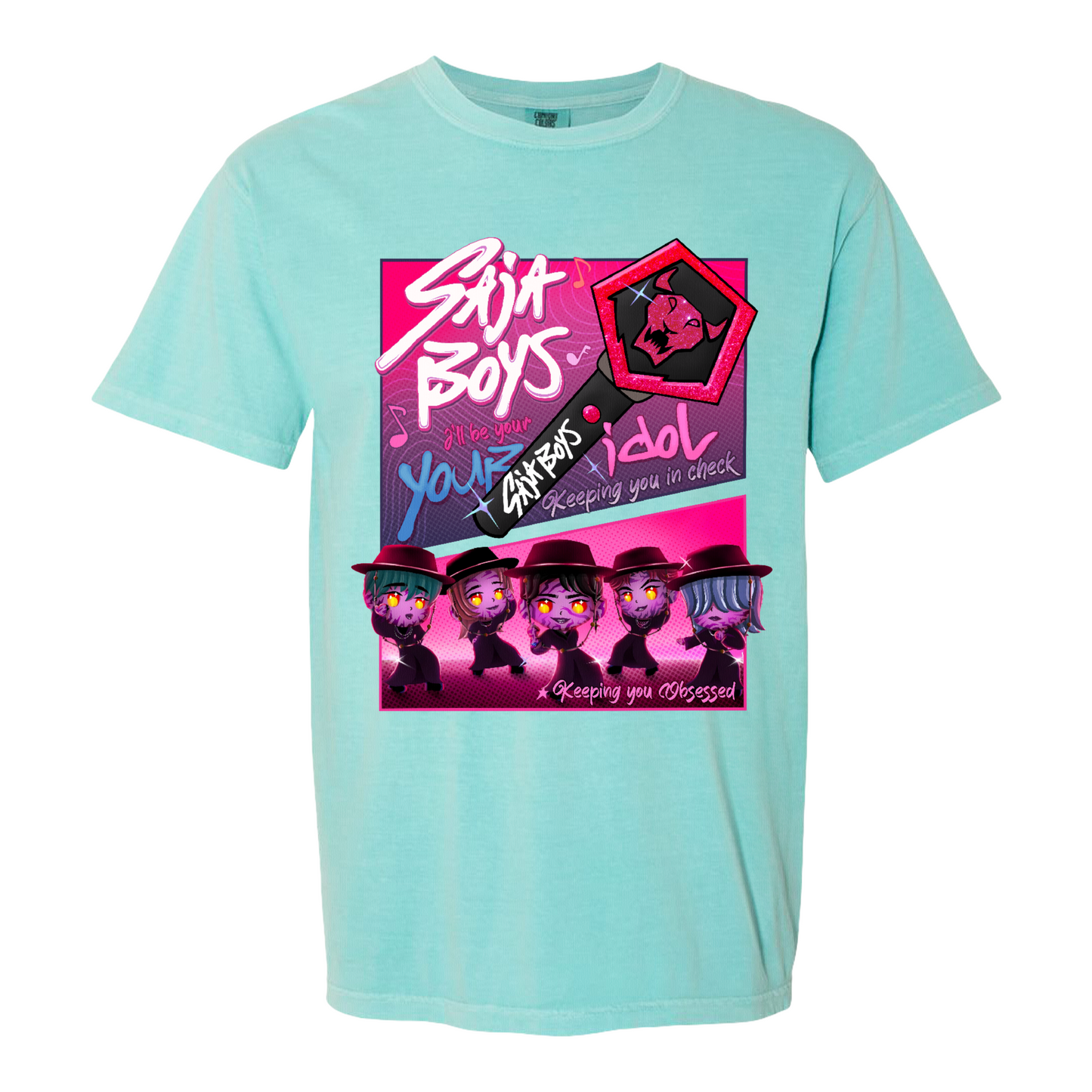 Your Idol Comfort Colors Shirt,Kpop Demon Hunters Shirt, Huntrix Girl T-Shirt, Kpop idol group Shirt, Mira, Rumi, Joey Shirt,