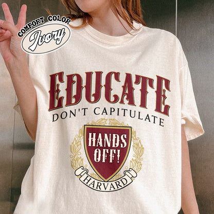 DEI Funding Cut Comfort Color Shirt, Protect Higher Education Shirt, Support Harvard Shirt, FDT Shirt