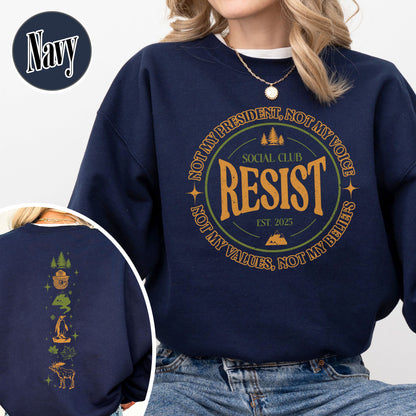 Resist Social Club Sweatshirt, Penguins Smokey Bear Canada Sweatshirt, Stay Salty Resistance Sweatshirt