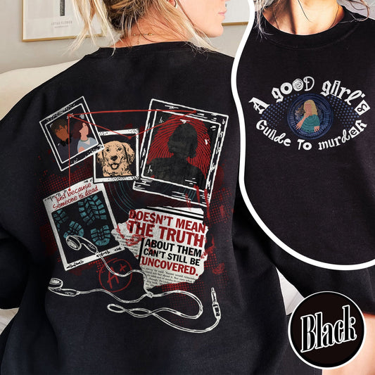 A Good Girl’s Guide To Murder SweatShirt, Detective SweatShirt, Book Lover SweatShirt, Gift for Reader, Bookish Charms, AGGGTM Series - Zig5