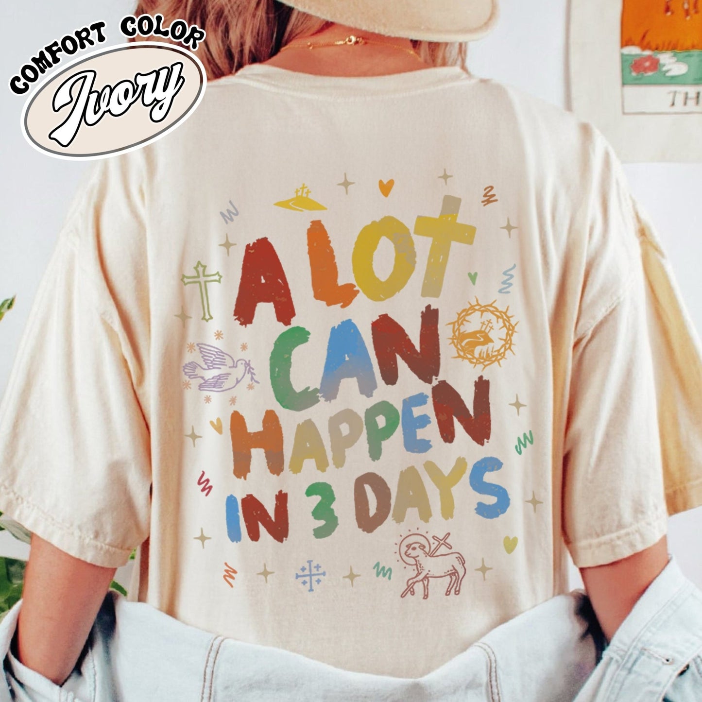 A Lot Can Happen in 3 Days Easter Comfort Color Shirt, Happy Easter, Christian Shirt, He Is Risen Shirt - Zig5