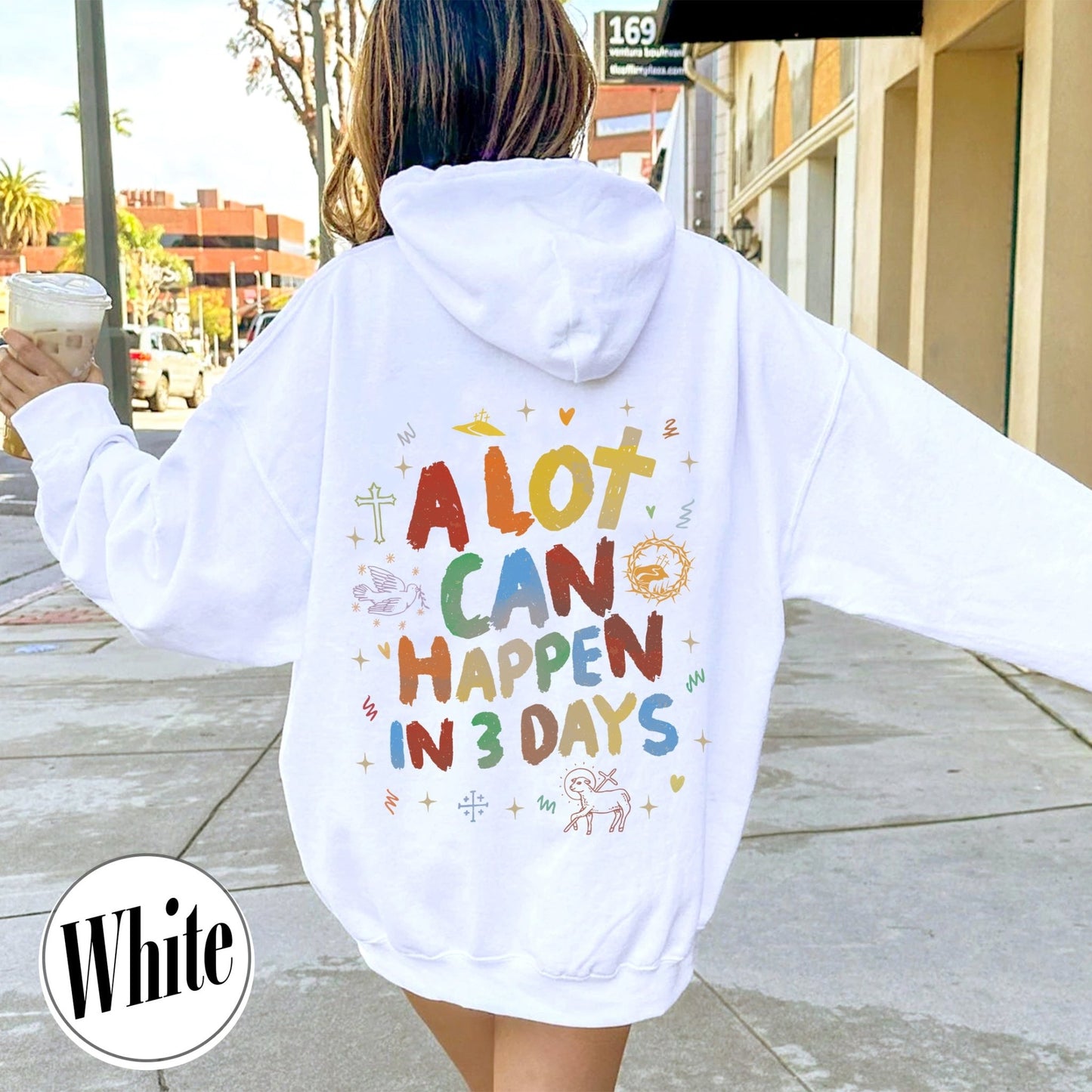 A Lot Can Happen in 3 Days Hoodie, a Lot Can Happen in 3 Days Easter, Happy Easter 2024, Christian Hoodie, He Is Risen Hoodie - Zig5