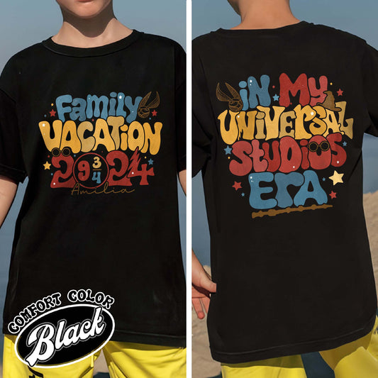 Family Vacation Comfort Colors Youth Shirt, Family 2024 Trip Shirt, 2024 Family Vacation Shirts,Wizard School Fandom Shirt,Hp Inspired
