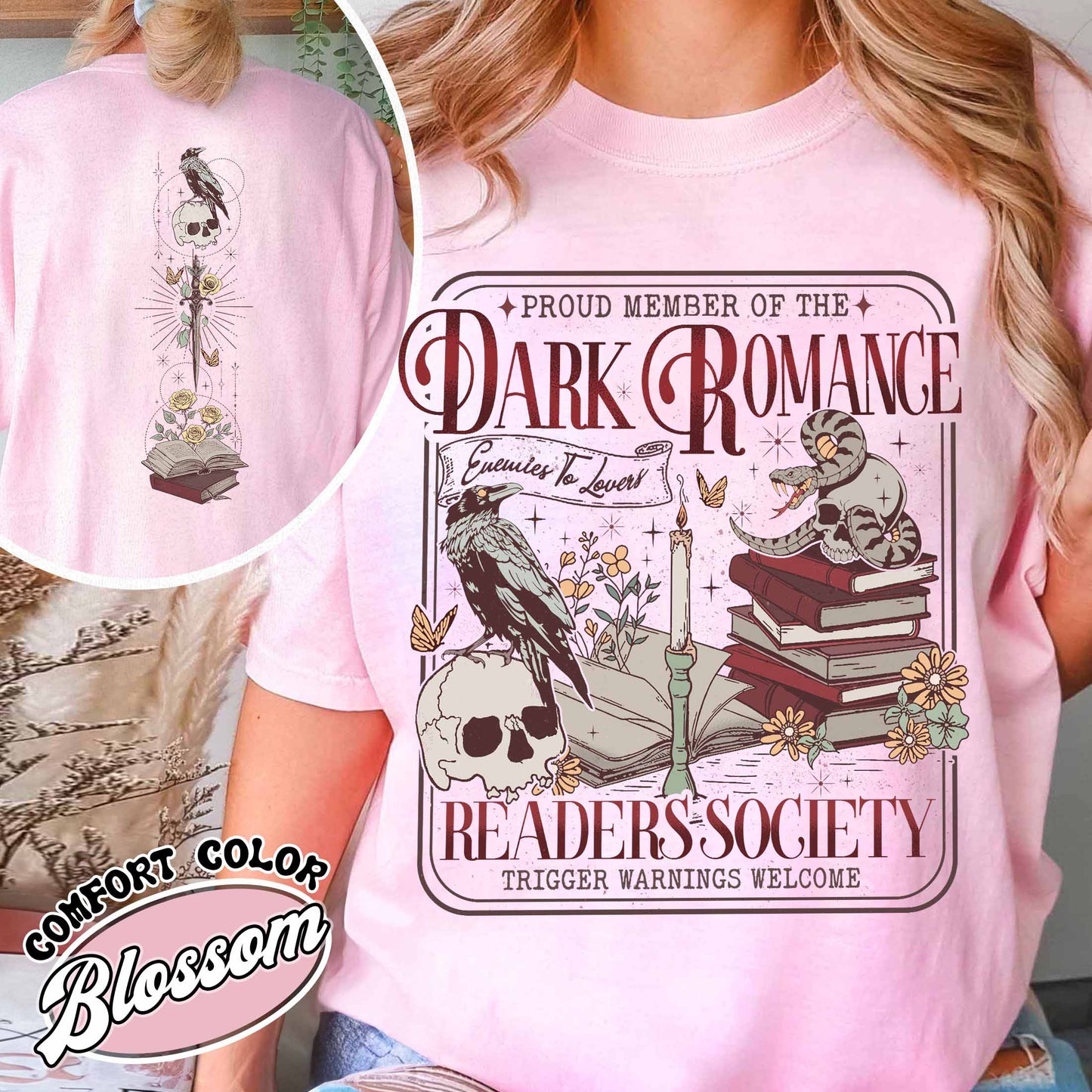 Dark Romance Book Club Shirt, Good Girls Read Dark Romance Shirt, Dark Romance Social Club, Dark Romance Era, Dark Romance Gift, Book Lover