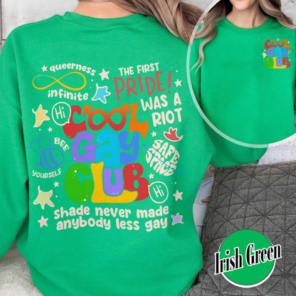 Cool Gays Club Sweatshirt, Pride Sweatshirt, Pride Month, Gay Pride Lgbt, Equality Sweatshirt,Lgbtq Gift,Rainbow Sweatshirt,Lgbt Pride Sweatshirt,Be Kind