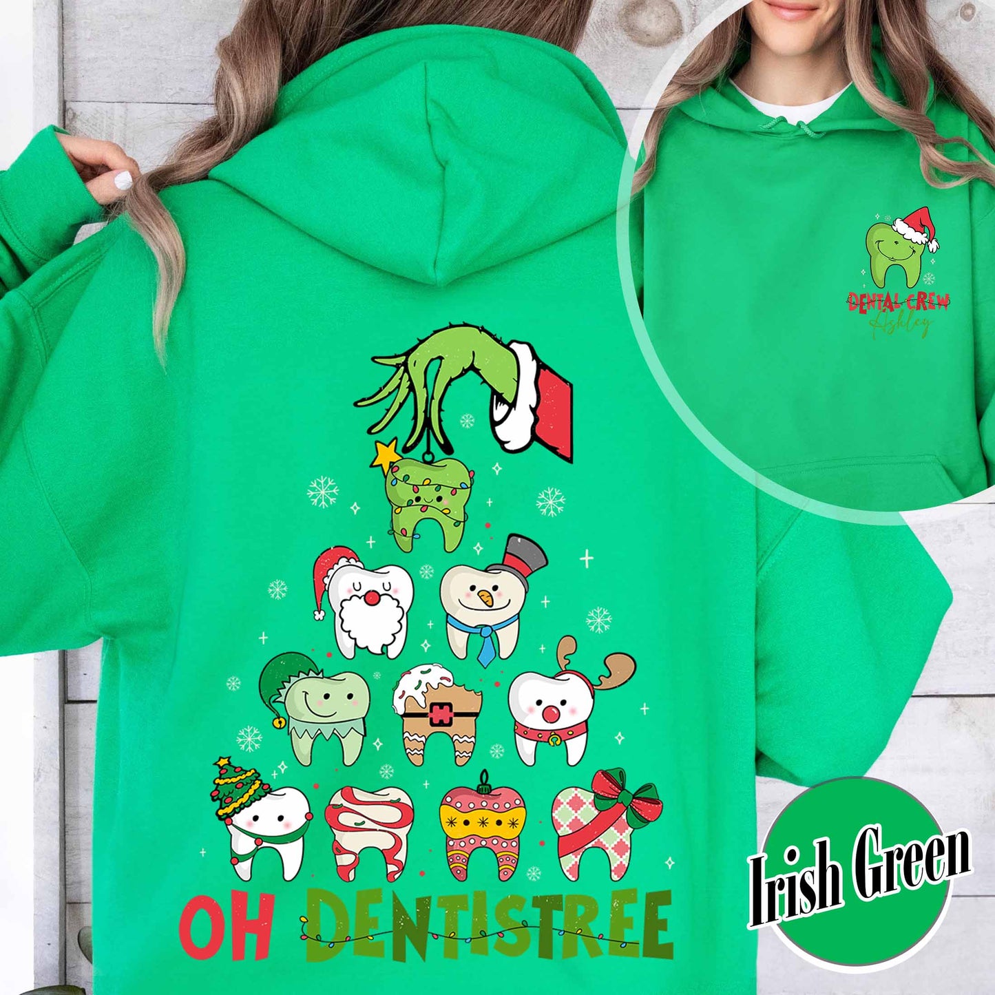 Dental Christmas Tree Hoodie,Funny Christmas Teeth Shirt,Funny Christmas Teeth,Christmas Teeth Dentist Shirt,Gift For Dentist On Christmas