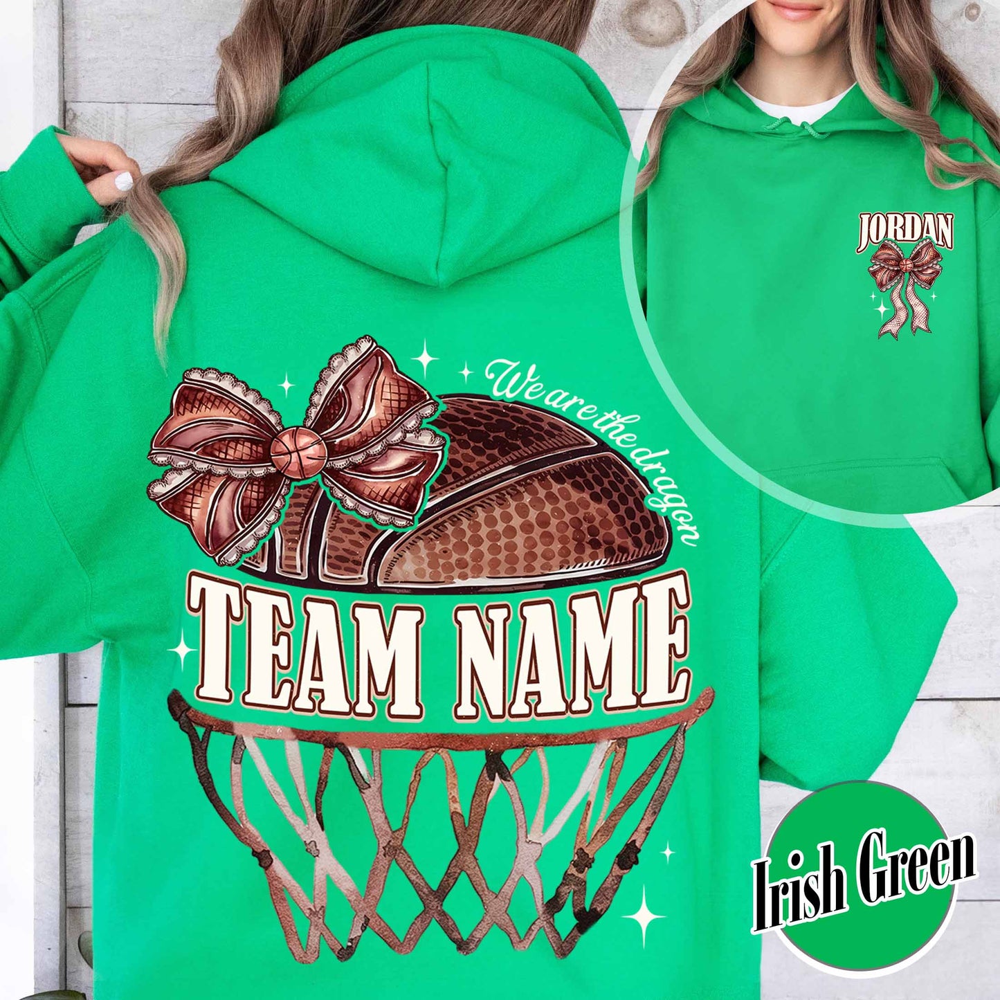 Custom Basketball Mom Hoodie, Personalized Basketball Hoodie, Game Day Basketball Hoodie, Girl Basketball Hoodie, Custom Team Basketball Hoodie