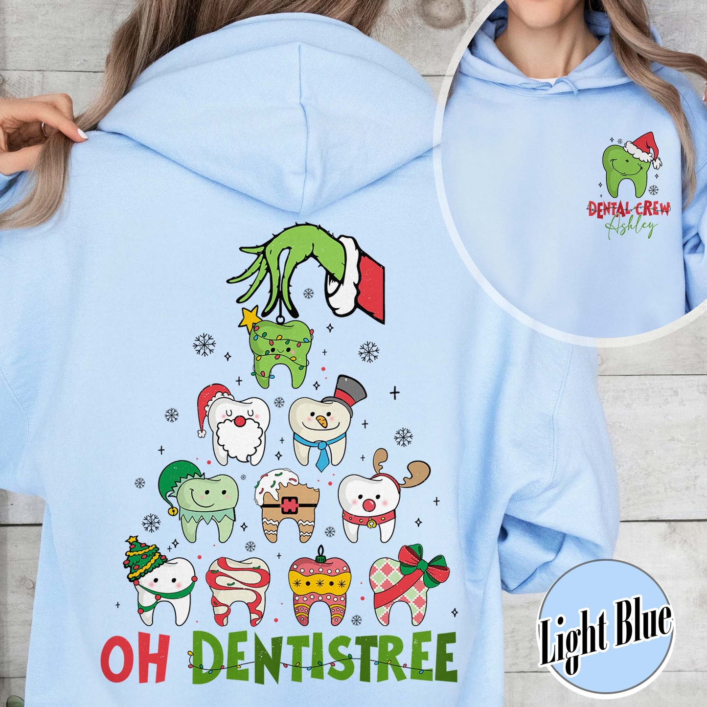 Dental Christmas Tree Hoodie,Funny Christmas Teeth Shirt,Funny Christmas Teeth,Christmas Teeth Dentist Shirt,Gift For Dentist On Christmas