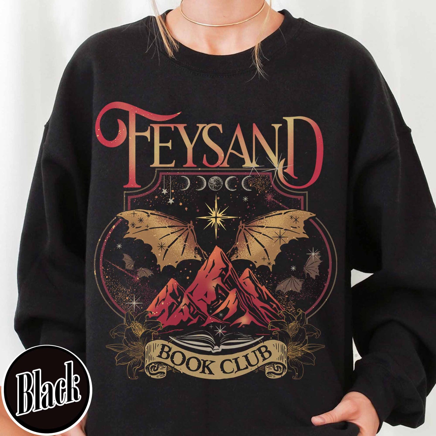 Rhys And Feyre Acotar Book Club Sweatshirt, Sjm, Velaris City Of Starlight Acotar Sweatshirt, The Night Court Sweatshirt, Court Of Dreams, Bookish Sweatshirt