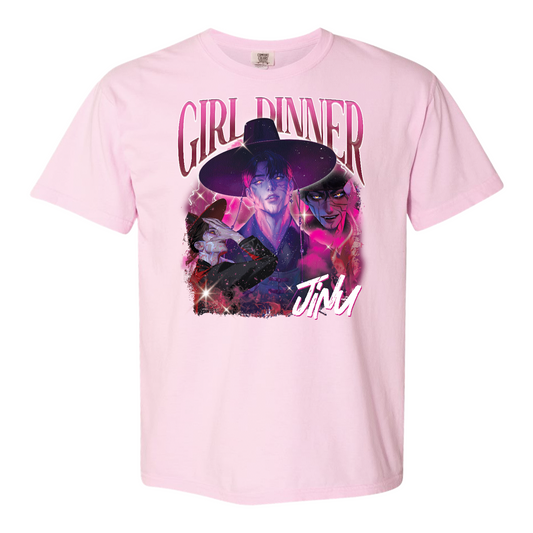 Girl Dinner Jinu Comfort Colors Shirt, Girl Dinner Jinu Saja Boys Hunter Bootleg T-Shirt, Gift For Fan Kpop Lovers