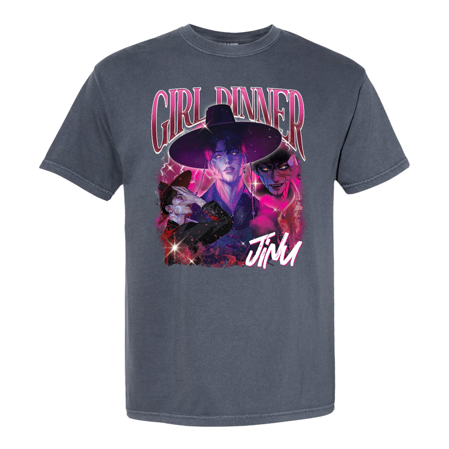Girl Dinner Jinu Comfort Colors Shirt, Girl Dinner Jinu Saja Boys Hunter Bootleg T-Shirt, Gift For Fan Kpop Lovers