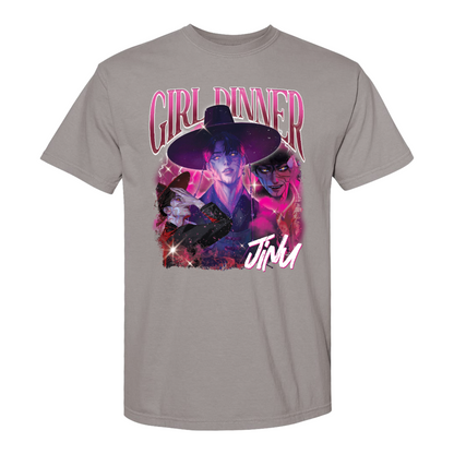 Girl Dinner Jinu Comfort Colors Shirt, Girl Dinner Jinu Saja Boys Hunter Bootleg T-Shirt, Gift For Fan Kpop Lovers