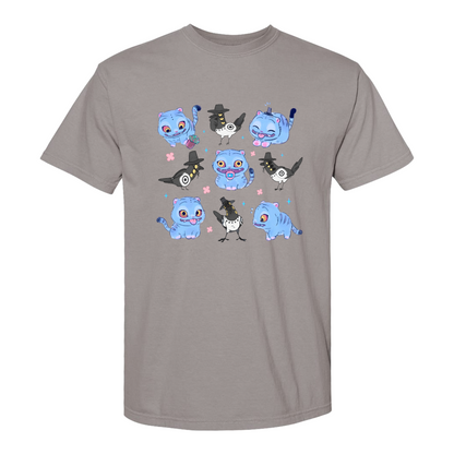 Kpop Demon Hunter Comfort Color Shirt, Derpy and Sussy Funny Raven Graphic Tee, Saja Boys Fans Tee