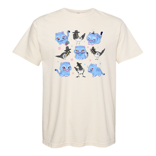 Kpop Demon Hunter Comfort Color Shirt, Derpy and Sussy Funny Raven Graphic Tee, Saja Boys Fans Tee