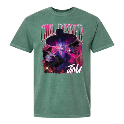 Girl Dinner Jinu Comfort Colors Shirt, Girl Dinner Jinu Saja Boys Hunter Bootleg T-Shirt, Gift For Fan Kpop Lovers