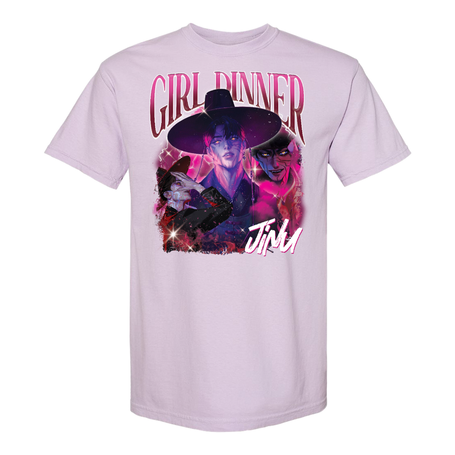 Girl Dinner Jinu Comfort Colors Shirt, Girl Dinner Jinu Saja Boys Hunter Bootleg T-Shirt, Gift For Fan Kpop Lovers