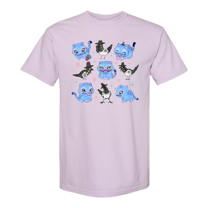 Kpop Demon Hunter Comfort Color Shirt, Derpy and Sussy Funny Raven Graphic Tee, Saja Boys Fans Tee